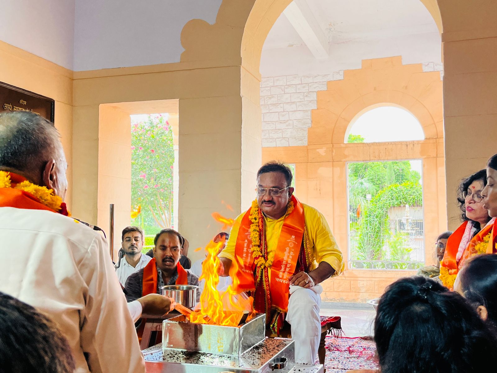 Vedic Havan Yajna Held at Dayanand College to Mark Foundation Day and the Start of the Academic Session