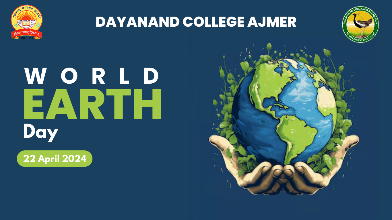 Dayanand College Ajmer | Celebration on world earth day